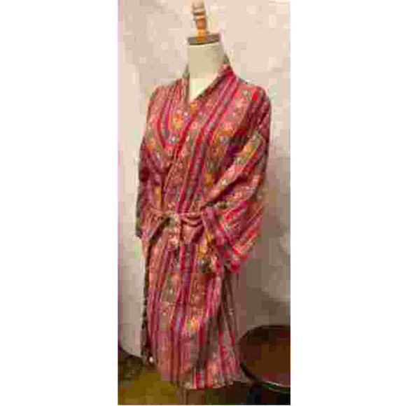 Colorful cotton robe - Picture 1 of 3